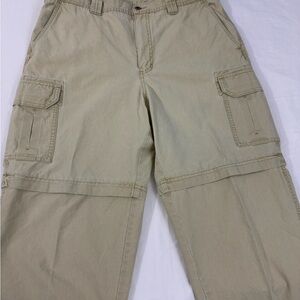 L.L. Bean Men's Khaki Cargo Pants Waist 36